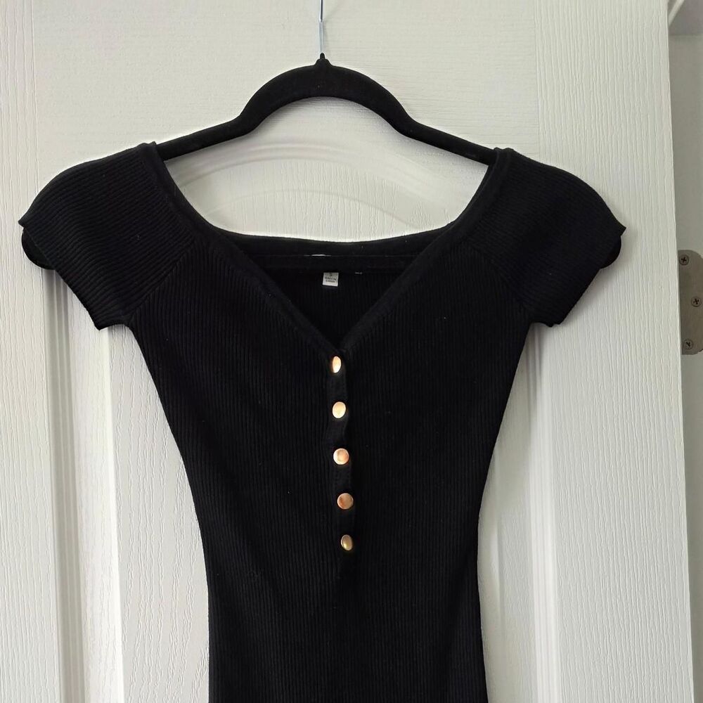 Love-tree Women's Black Dress